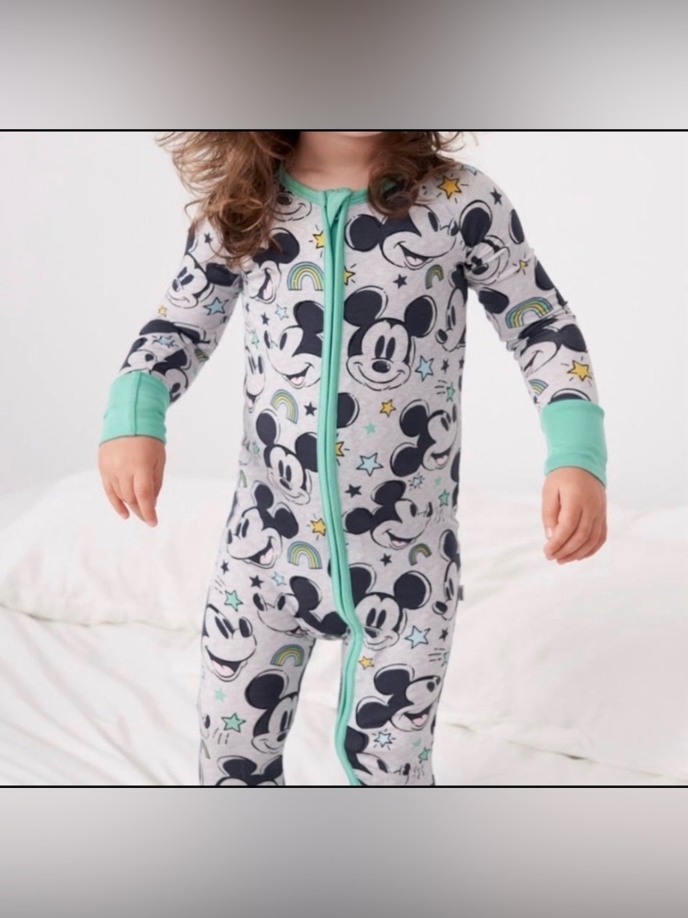 Little Sleepies Disney Mickey Forever Zippy Size 3-6 months